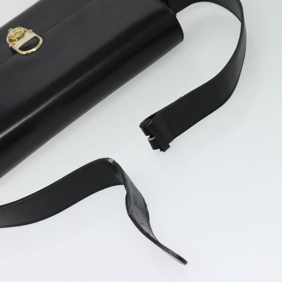 CELINE Shoulder Bag Leather Black Gold - Picture 7 of 13